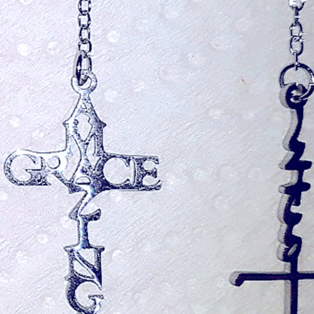 Cross Necklace Silver‎ Pendant FAITH HEART Charm on 18-22"chain NEW… - Picture 10 of 12